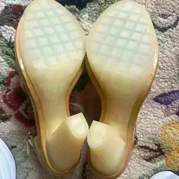 Luisa Barcelos heals. Rubber soles and heels  4.5 inch heel. Never worn. NWOT - Picture 8 of 16